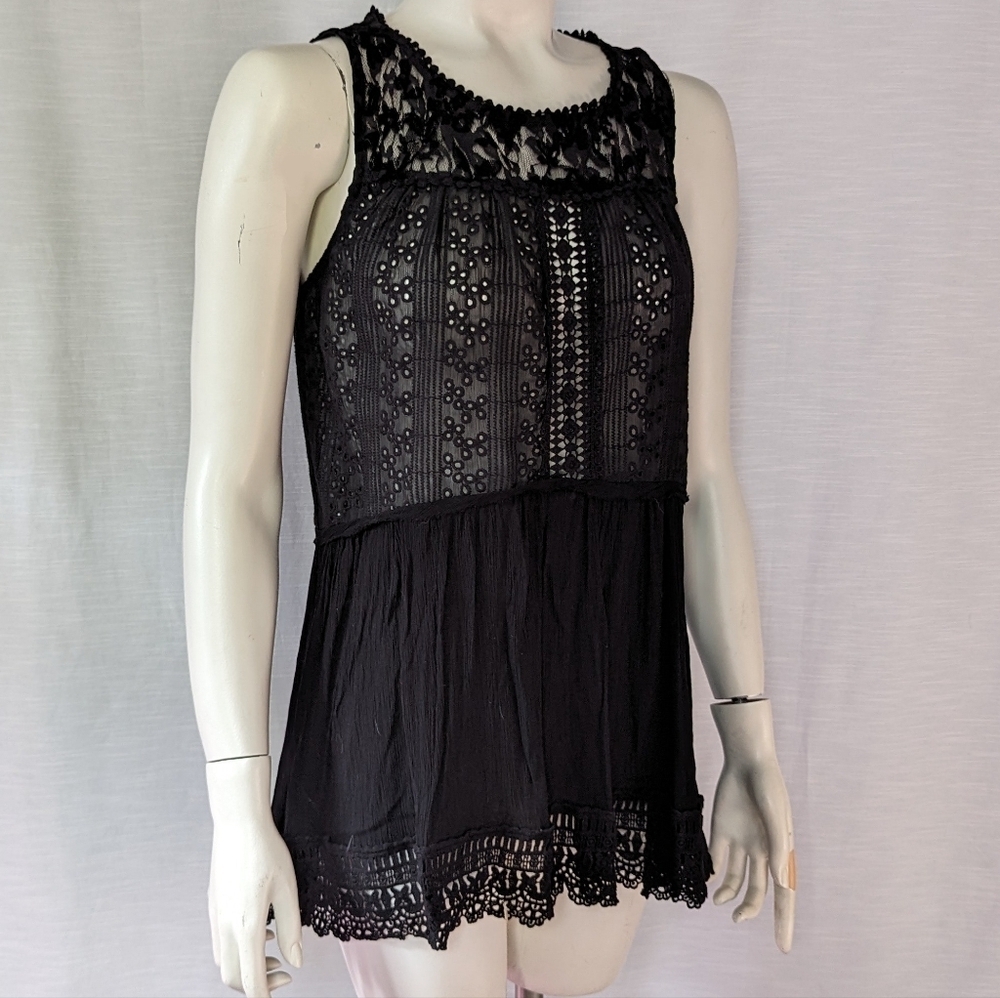Knox Rose Black Goth Dark Country‎ Tank Top